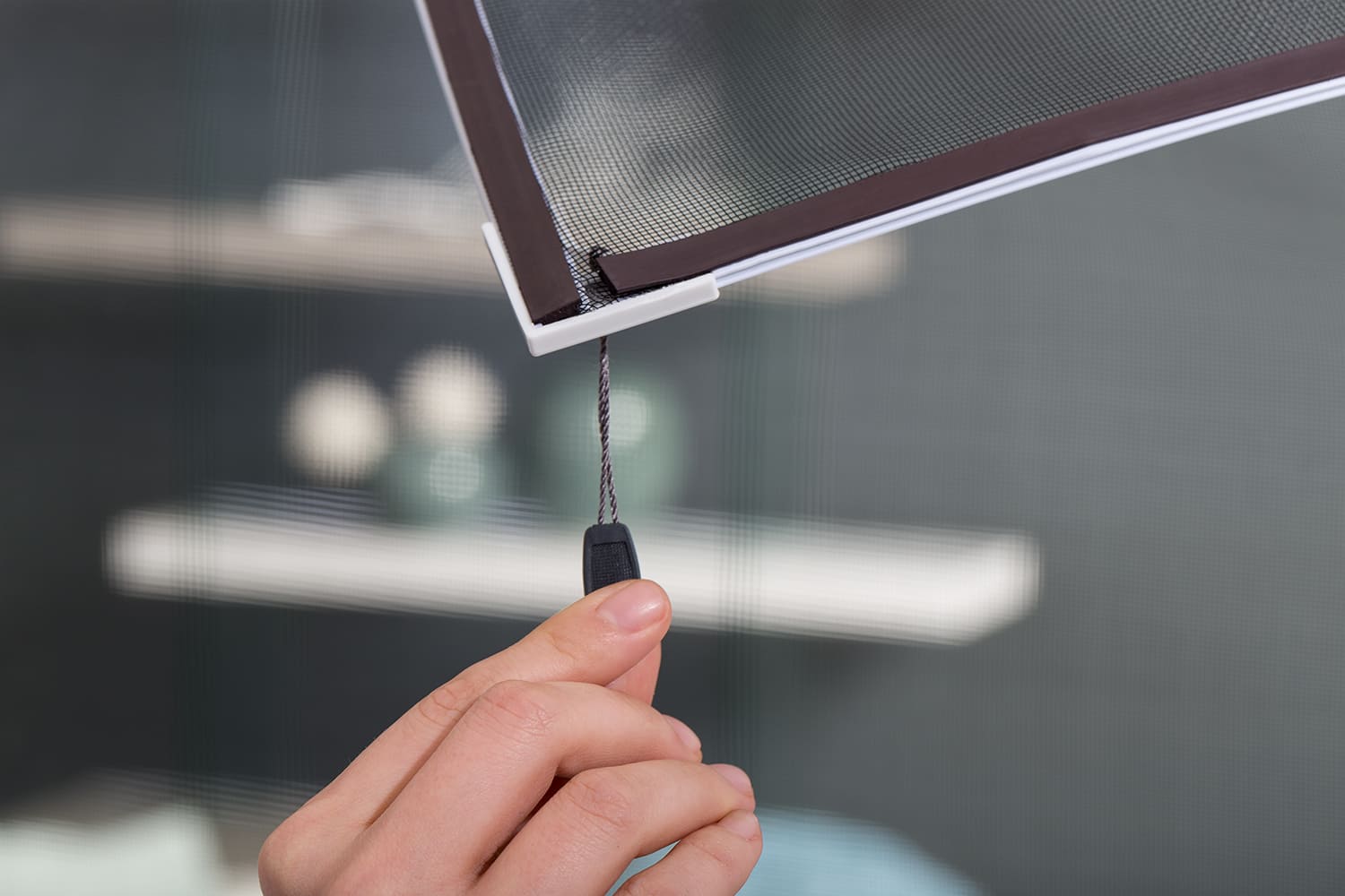 Fliegengitter Fenster Magnet,Scherbarer Fliegengitter für Fenster Max Größe  130 x 150cm， Glasfasernetz Einfache Installation Verhindert das Eindringen